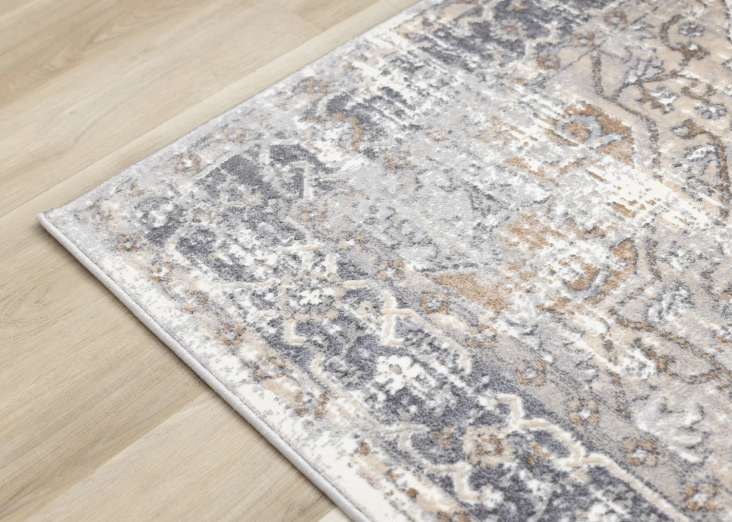 Elegant Traditional Area Rug - 8' X 11' - Grey/Brown - Image 12