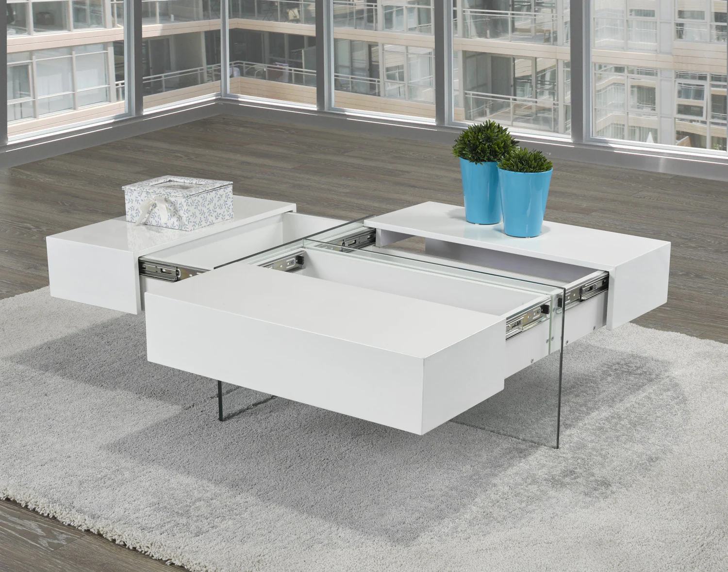 Elexa Coffee Table - White - Image 3