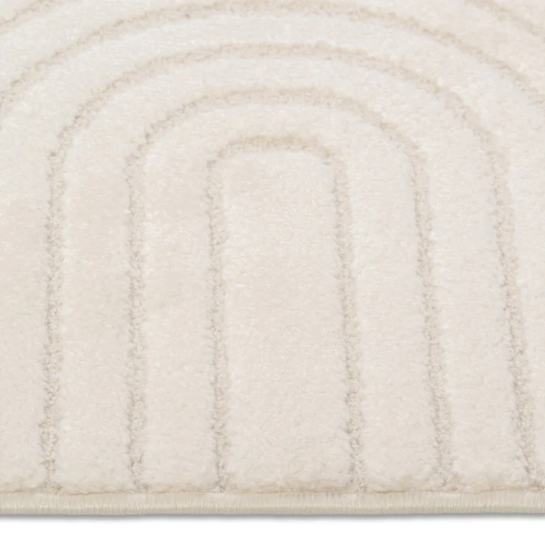Elio Arches Rug - 5' x 8' - Almond Cream - Image 4