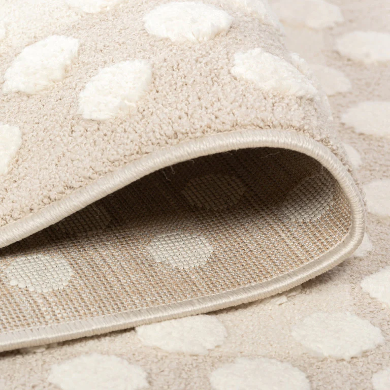 Elio Kids Spots Rug - 4' x 6' - Natural - Image 3