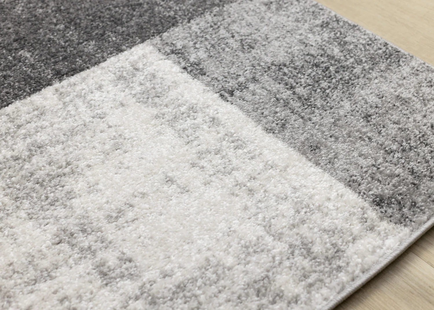 Elise Modern Geometric Area Rug - 5' X 8' - Grey/Black/White - Image 4
