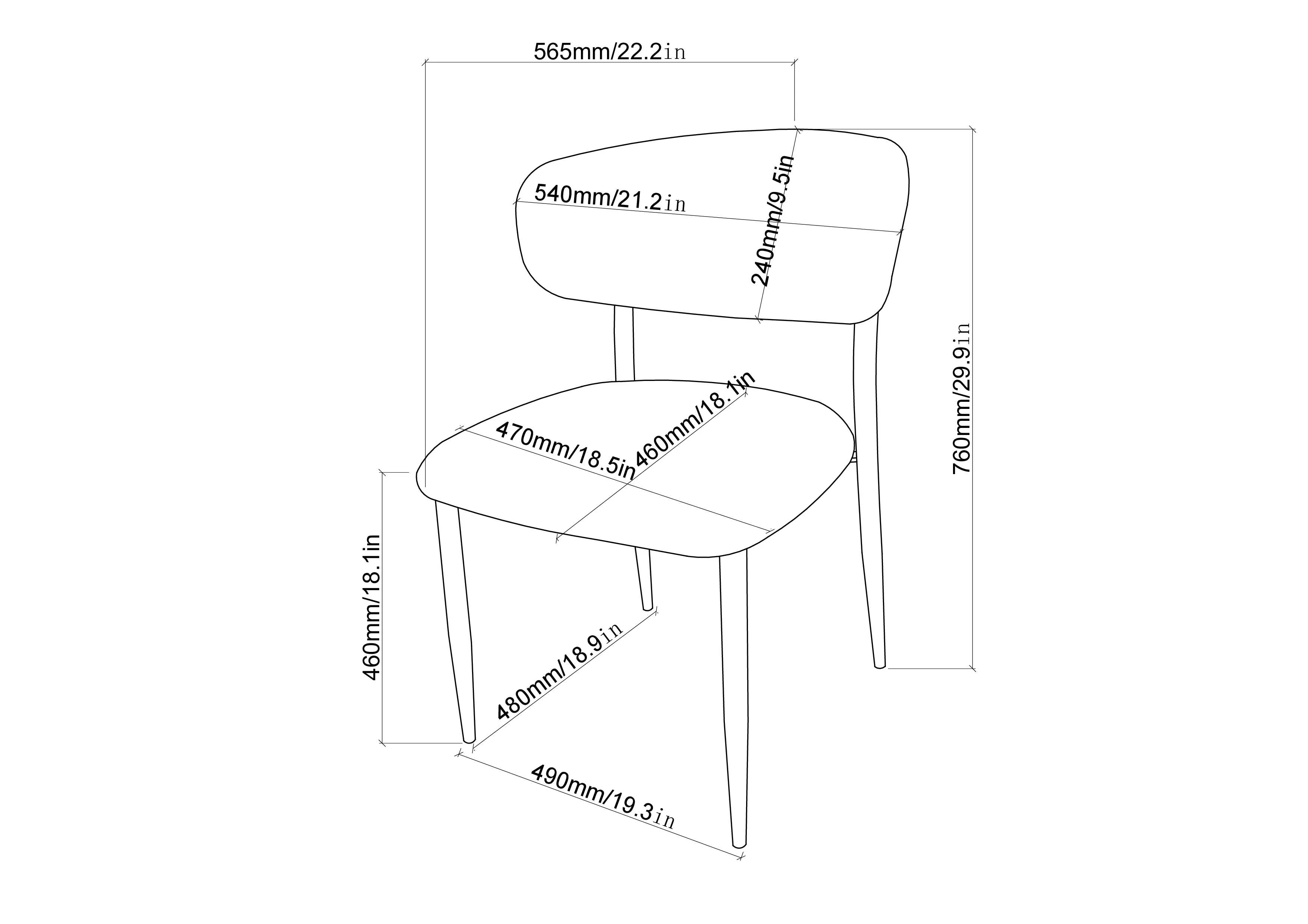 Ellington Dining Chair - Beige - Image 8