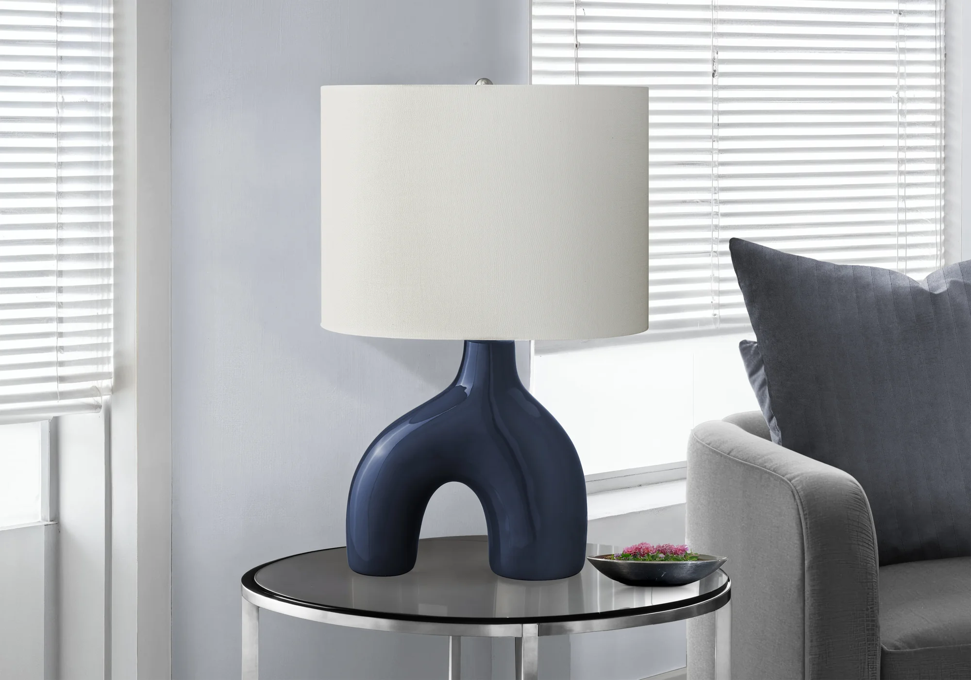 Elm Table Lamp - Blue - Image 2