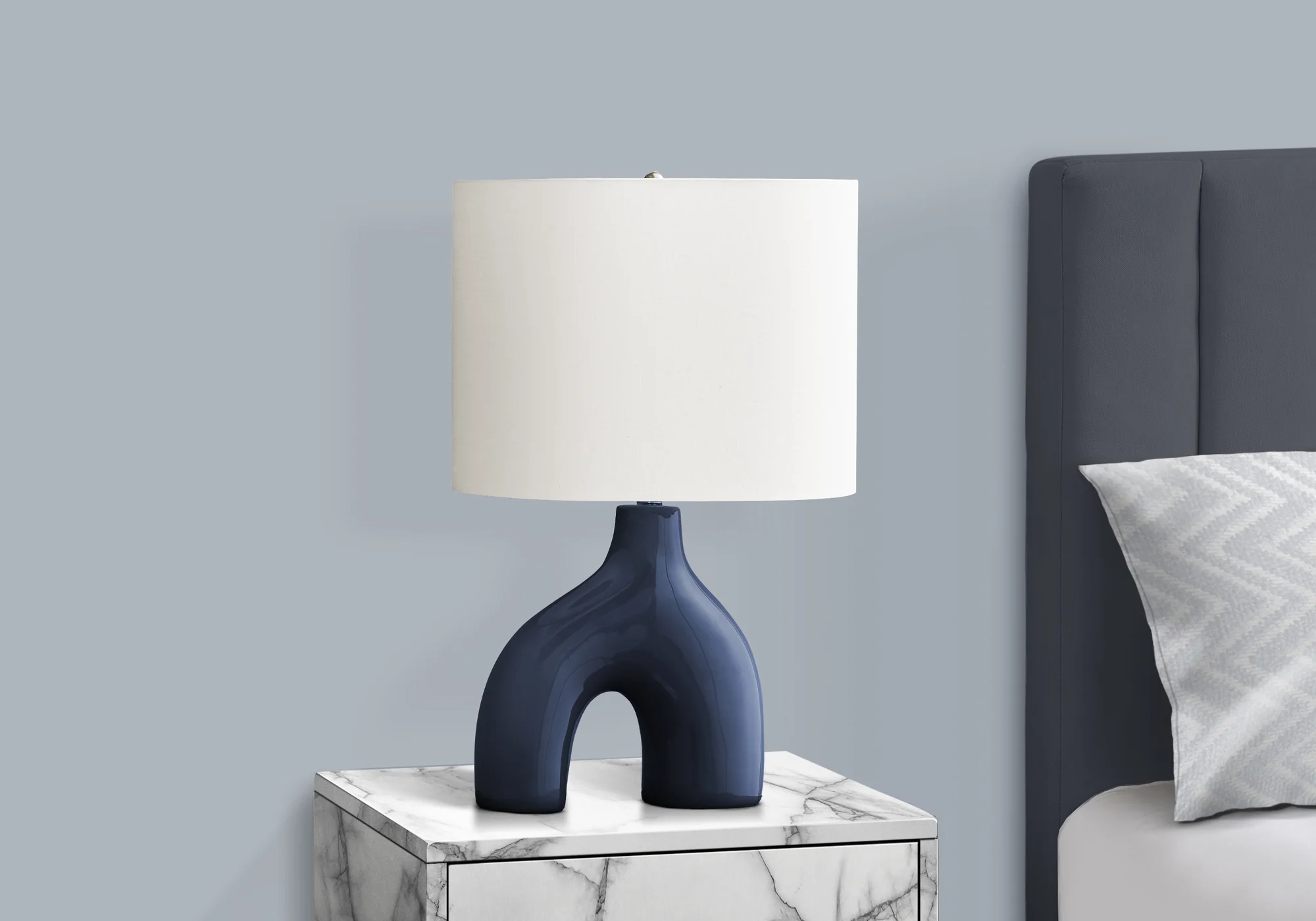 Elm Table Lamp - Blue - Image 3