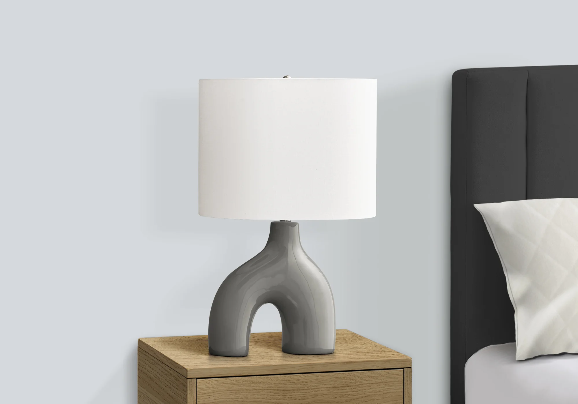 Elm Table Lamp - Grey - Image 3