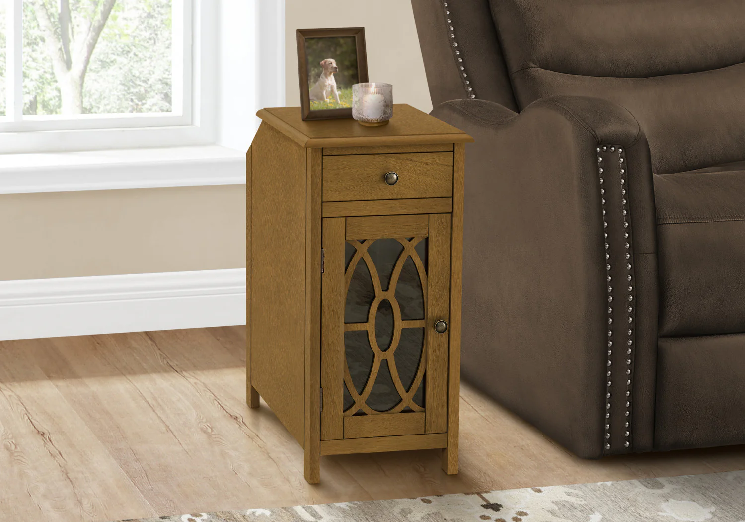 Elric Side Table - Taupe - Image 2