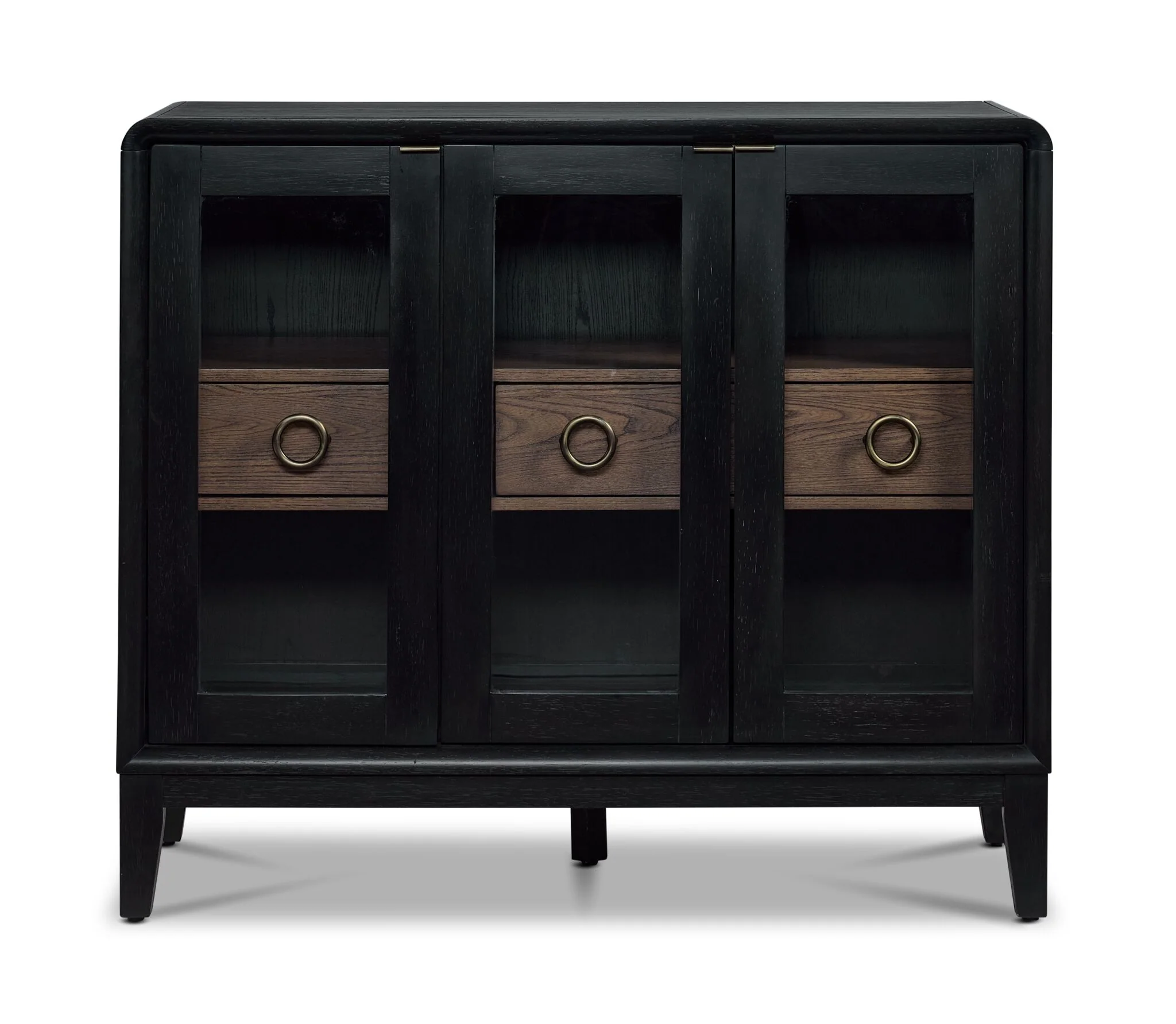 In Harmony - Elure Glass Door Server - Peppercorn - Image 3
