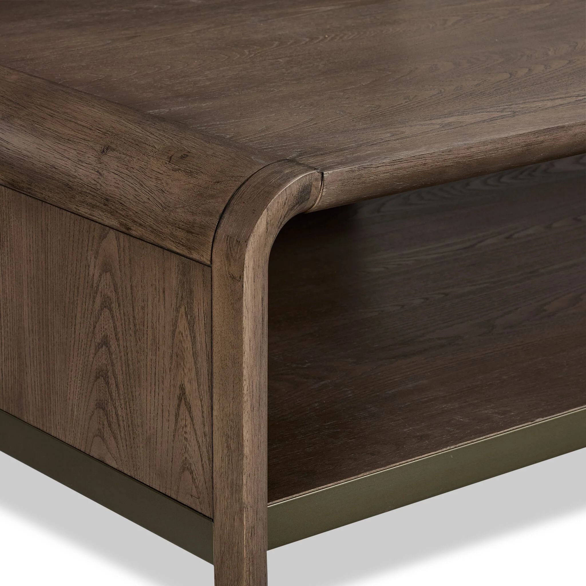 In Harmony - Elure 50" Waterfall Coffee Table - Latte - Image 4