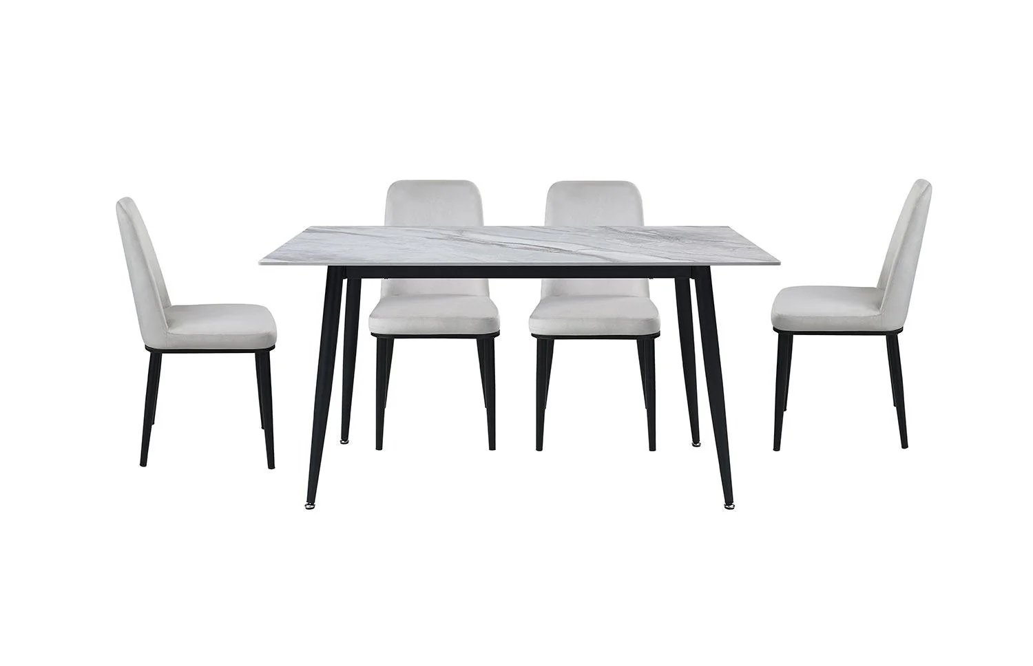 Emberly Dining Chair - Beige, Black - Image 7