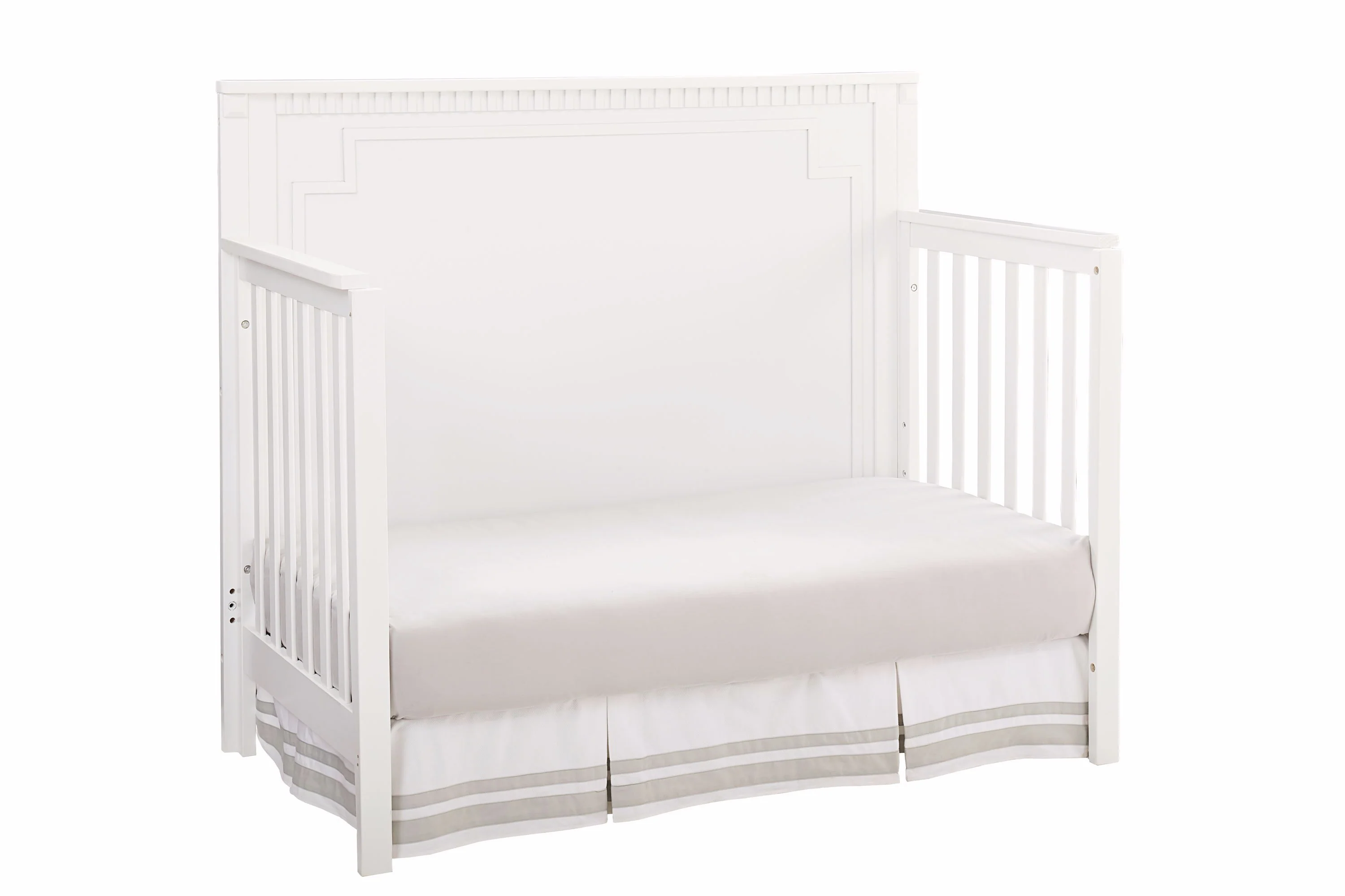 Emery Convertible Panel Crib - White - Image 3