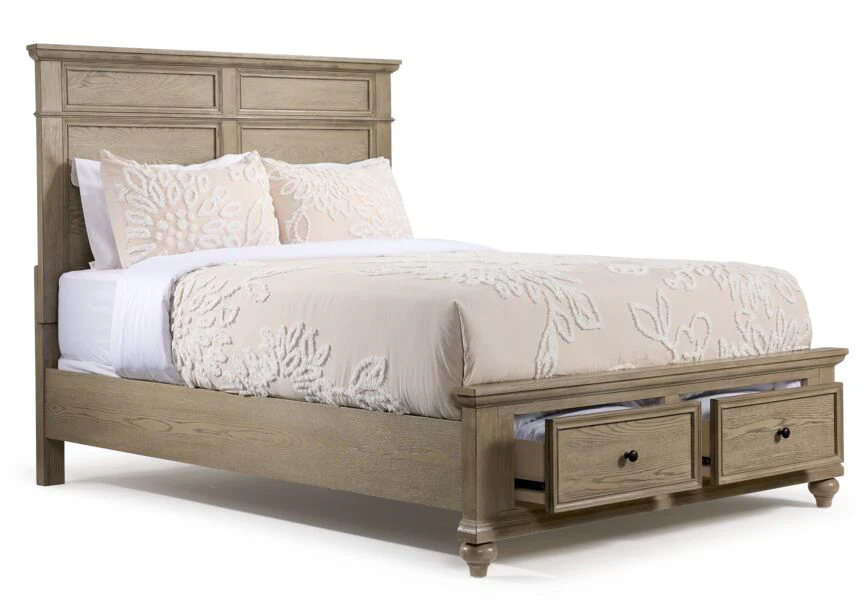 Emma 3-Piece Full Storage Bed - Oak - Image 4