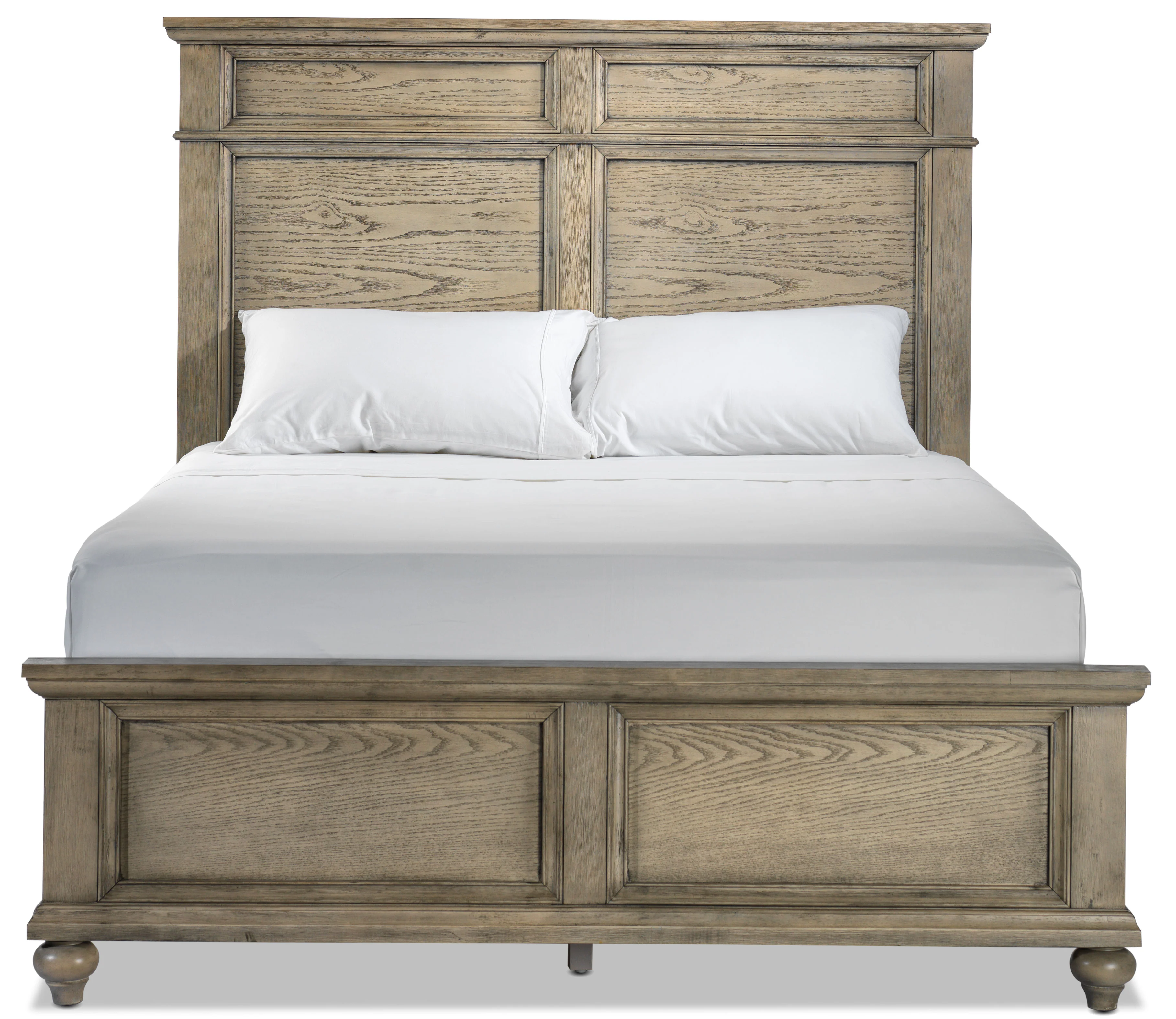Emma 3-Piece Queen Bed - Oak - Image 3