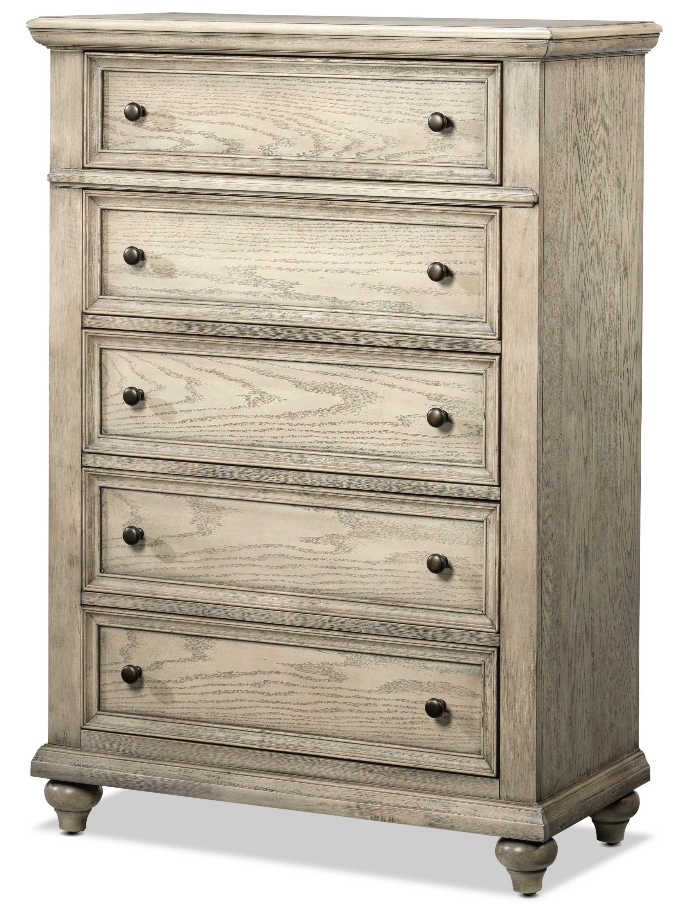 Emma 5-Piece Queen Bedroom Package - Oak - Image 4