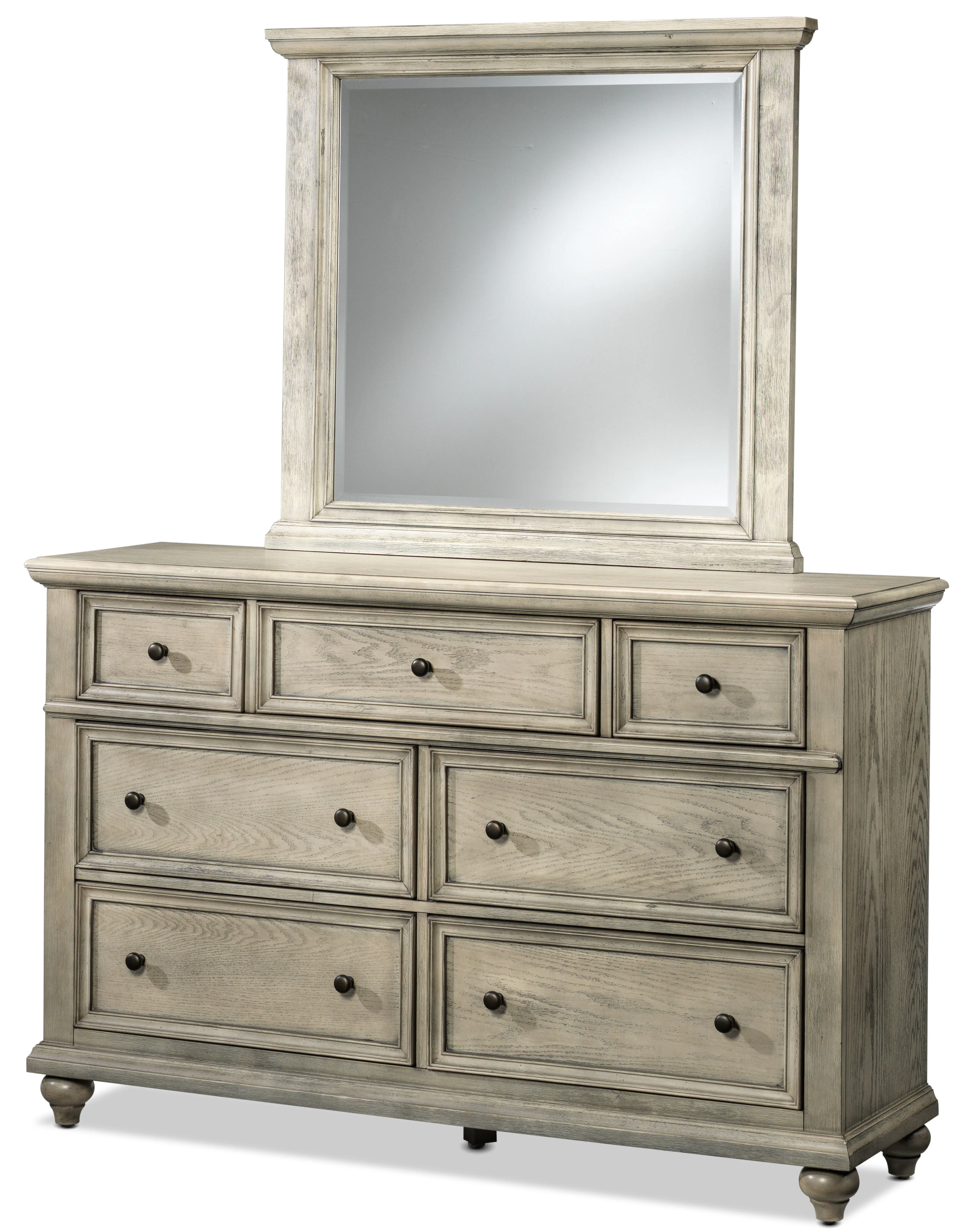 Emma 6-Piece Full Bedroom Package - Oak - Image 3