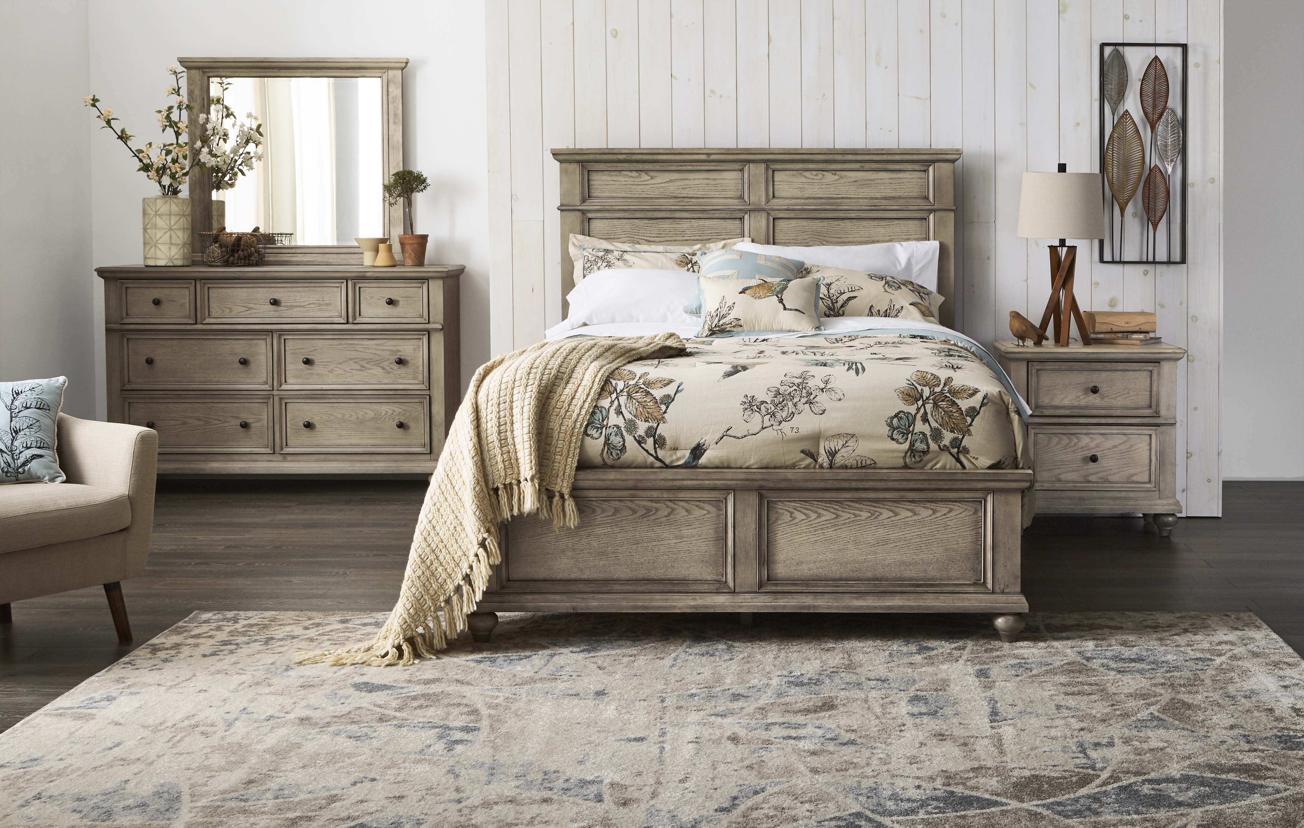 Emma 6-Piece King Bedroom Package - Oak - Image 2