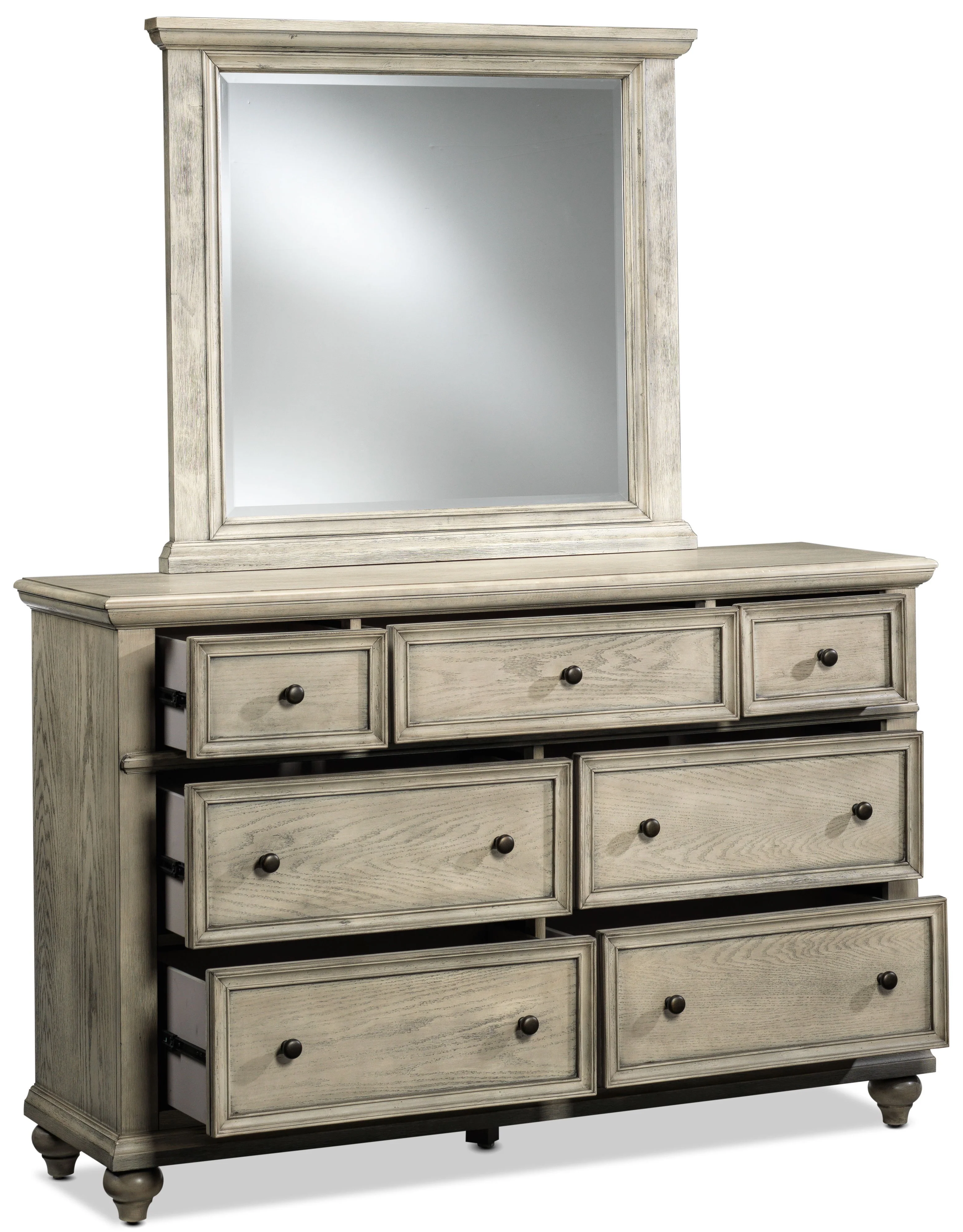 Emma 7-Drawer Dresser - Oak - Image 4