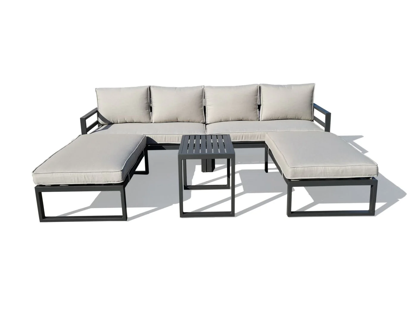 Endless Shores 5-Piece Modular Outdoor Conversation Set - Beige - Image 5