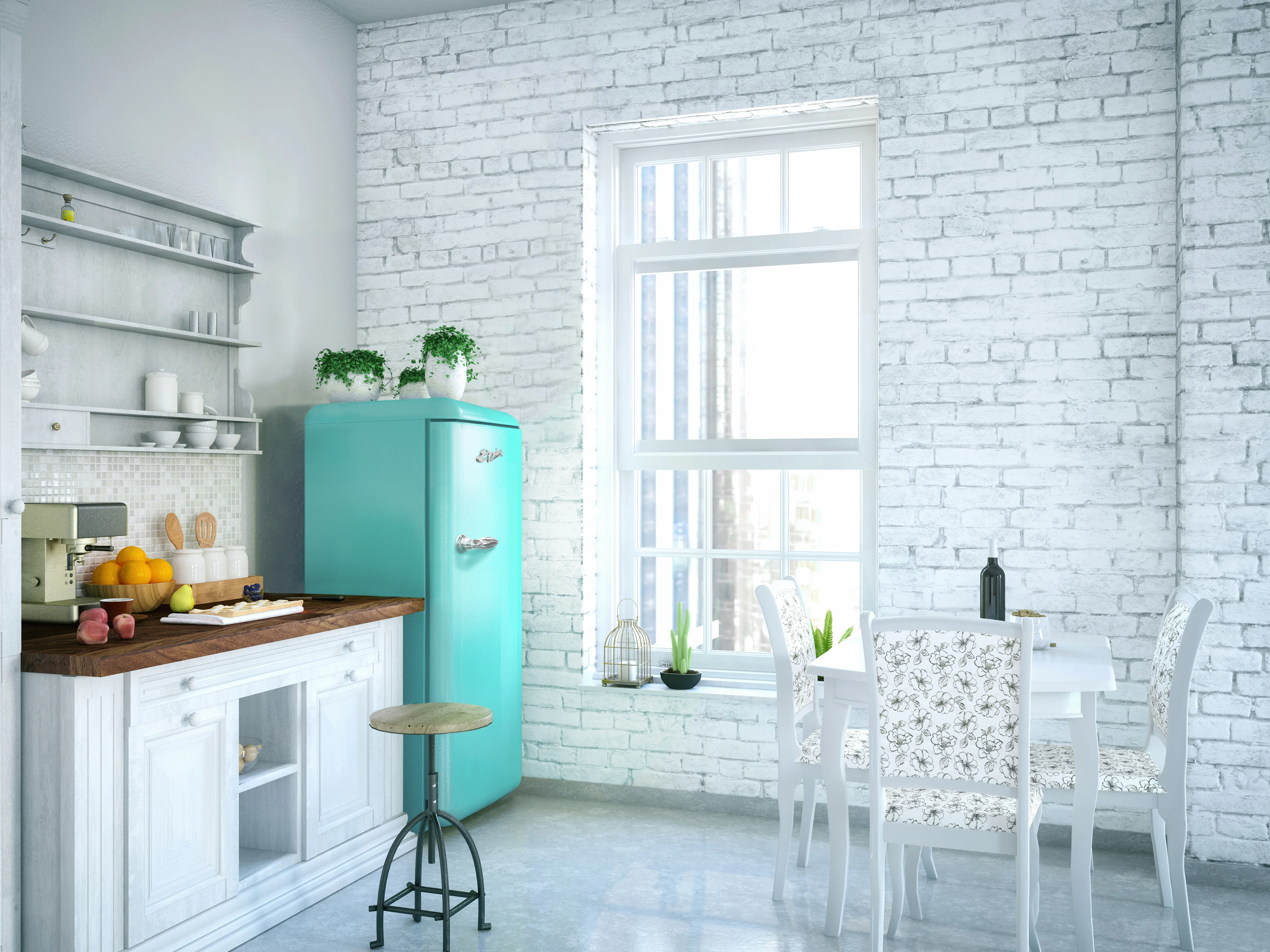 Epic 21.5" 9 Cu. Ft. Aqua-Turquoise Retro All Refrigerator - ERAR88TIF - Image 5