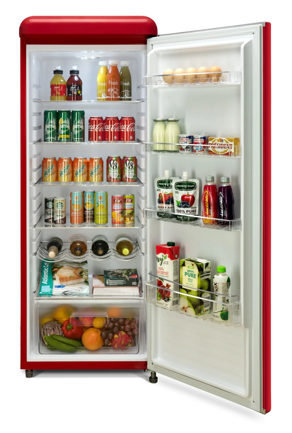 Epic 21.5" 9 Cu. Ft. Red Retro All Refrigerator- ERAR88RED - Image 3