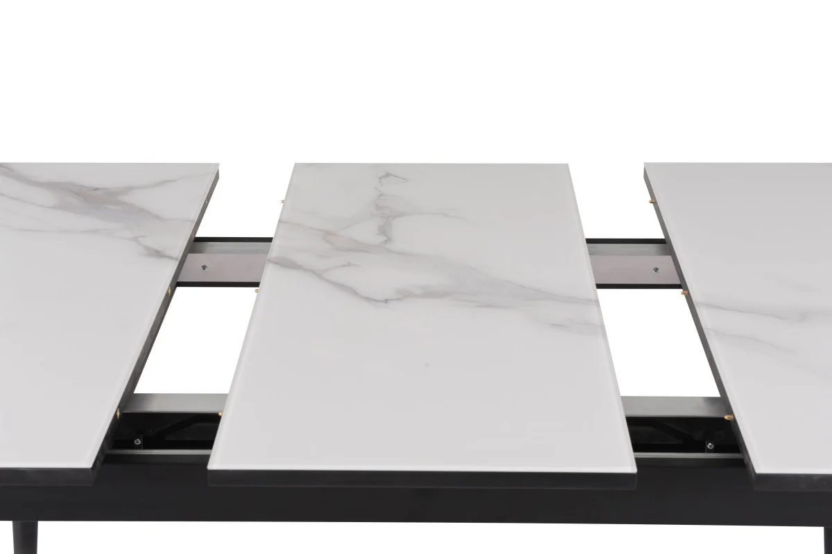 Erme Extendable Dining Table - White - Image 3