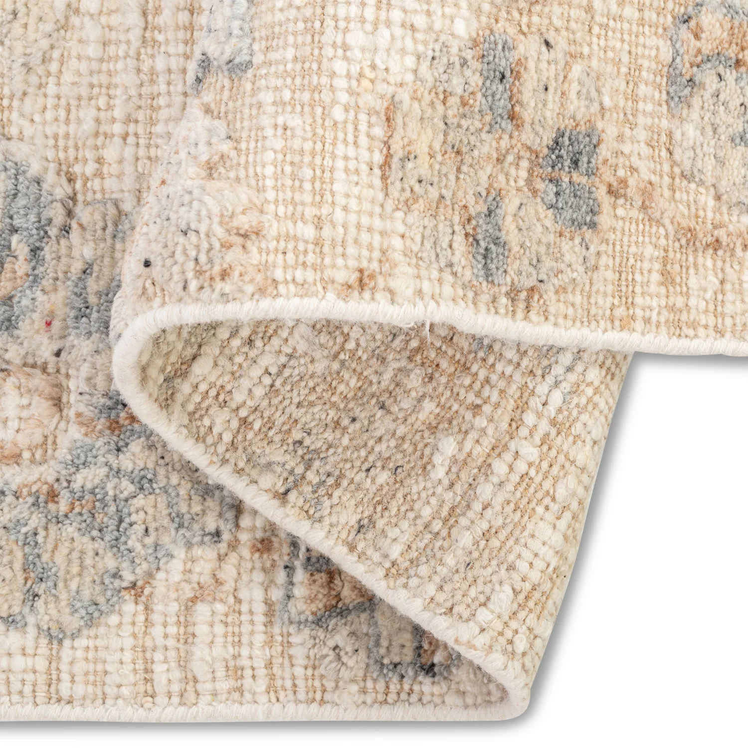 Ethos Hand-Knotted Rug - 5' x 8' - Beige/Blue - Image 5
