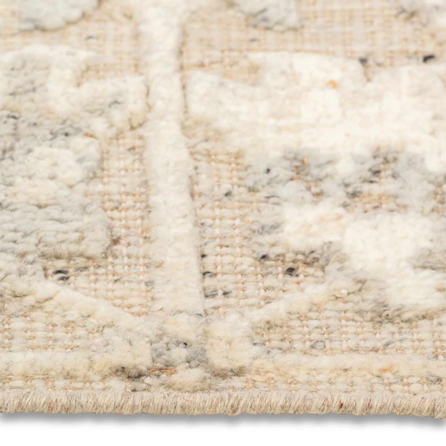 Ethos Hand-Knotted Rug - 5' x 8' - Grey/ Beige - Image 2