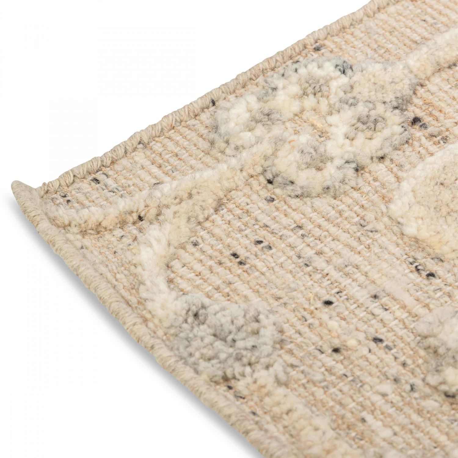 Ethos Hand-Knotted Rug - 9' x 12' - Grey/ Beige - Image 3