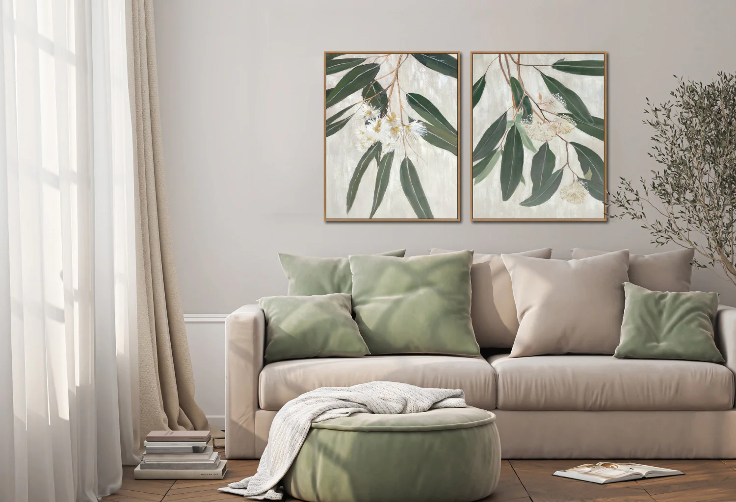 Eucalyptus Bloom I Wall Art - Green - 24 X 30 - Image 2