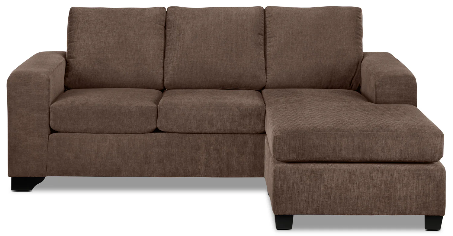 Fava Chaise Sofa - Light Brown - Image 3