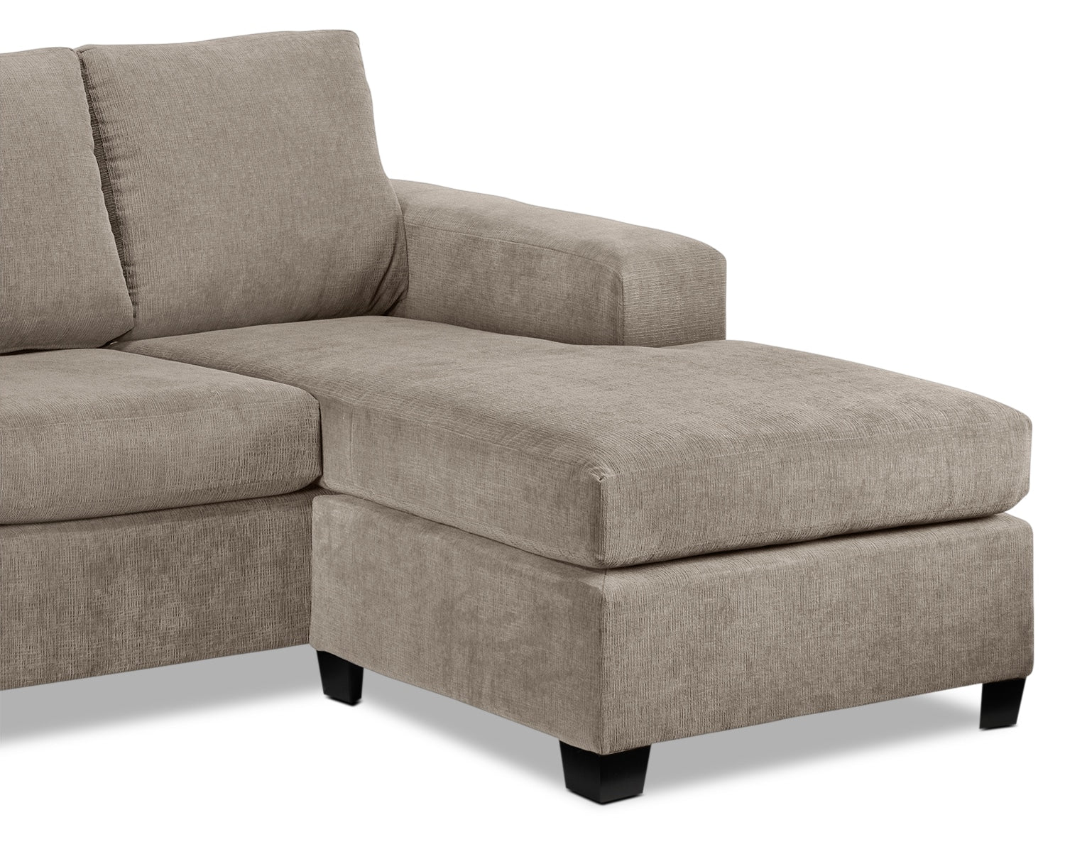 Fava Chaise Sofa - Pewter - Image 3