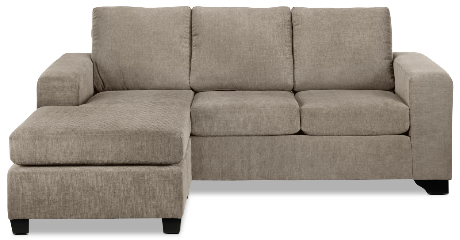Fava Chaise Sofa - Pewter - Image 6