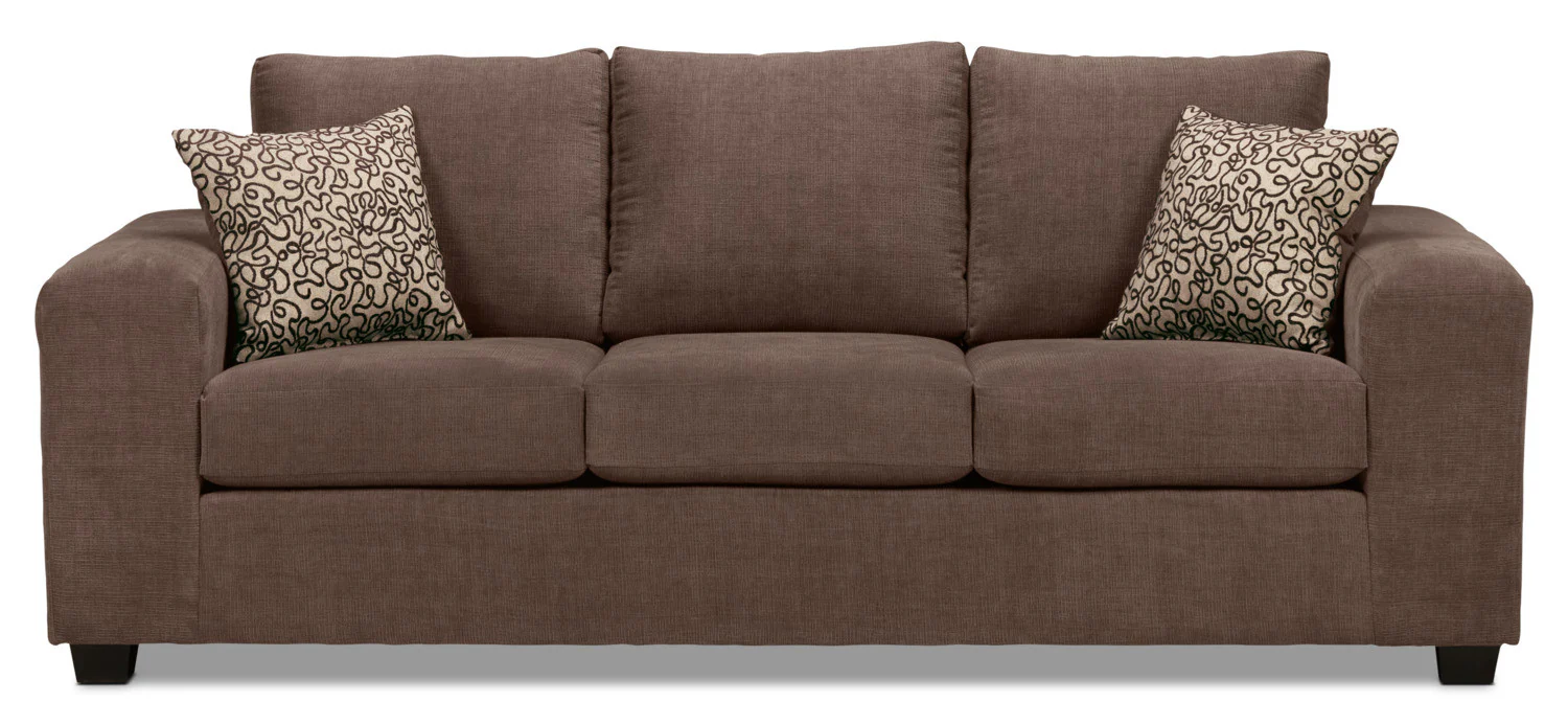 Fava Sofa and Loveseat Set - Light Brown - Image 2