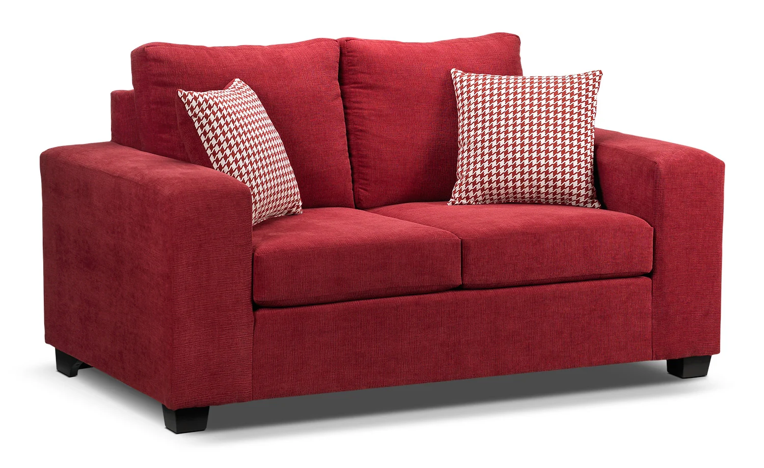 Fava Sofa and Loveseat Set - Red - Image 3