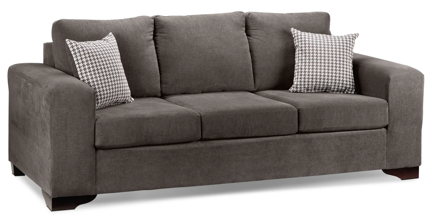 Fava Sofa, Loveseat and Chair Set - Grey - Image 3