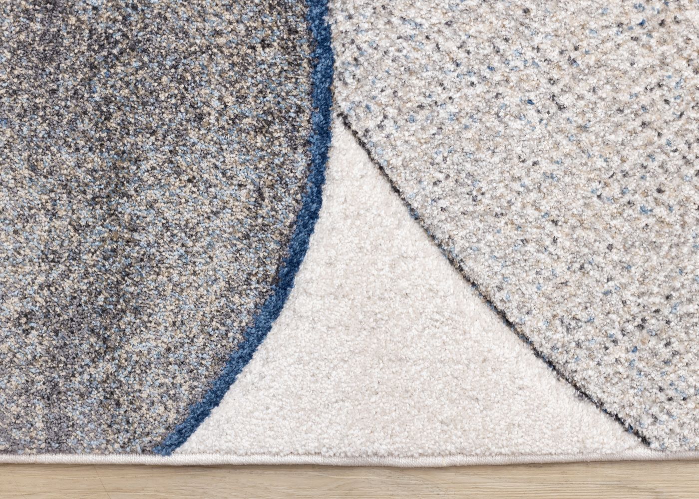 Feeling Connected 7'10" x 10'6" Rounded Shapes Design Area Rug - Grey - Image 2