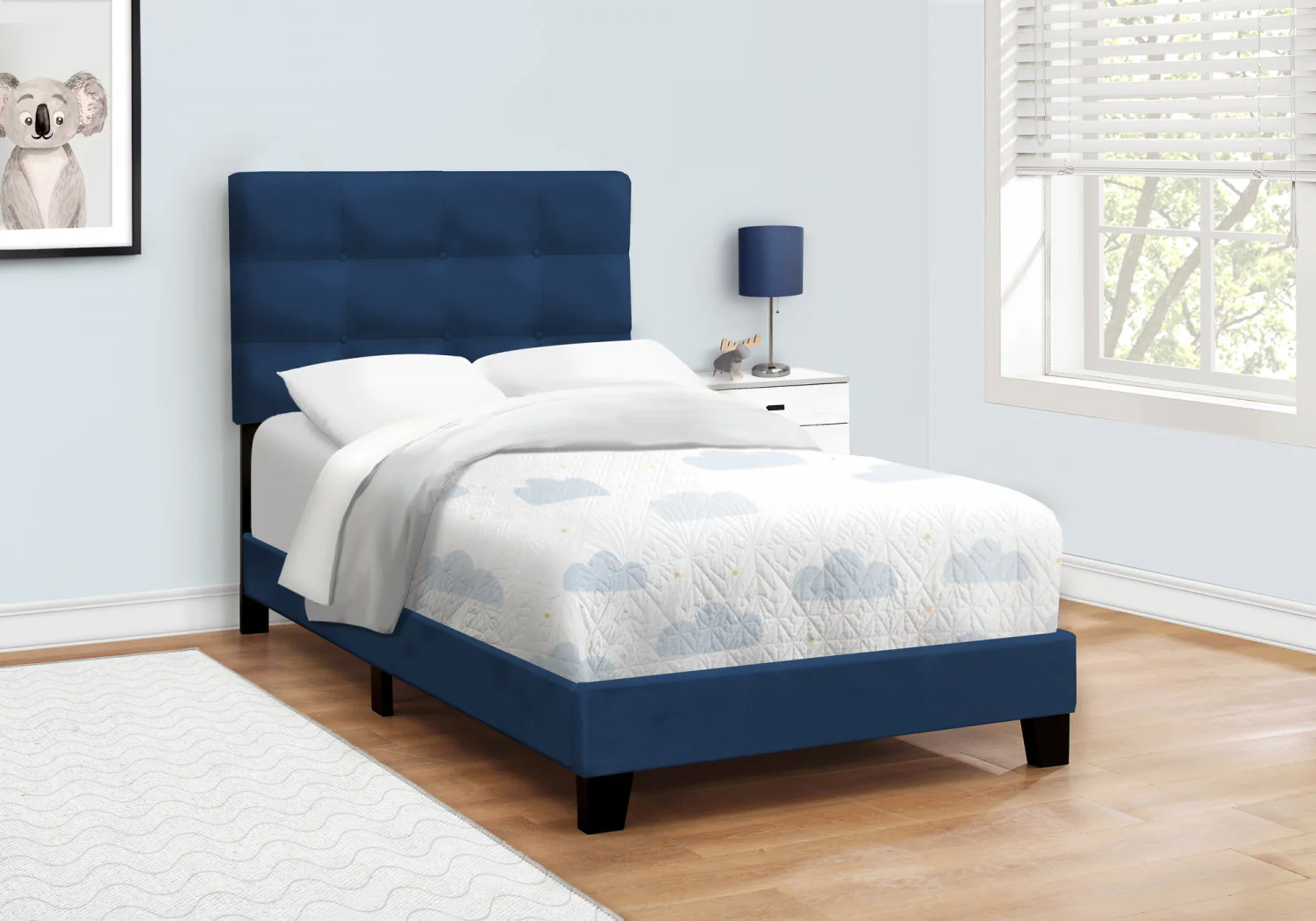 Felicity Twin Bed - Navy Blue - Image 2