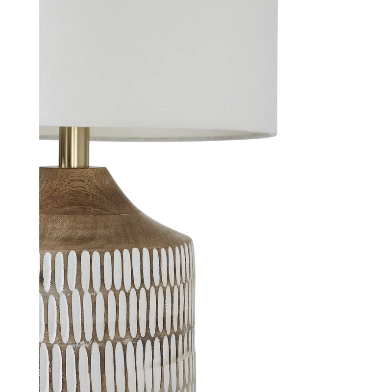 Felix Table Lamp - White/Natural - Image 2