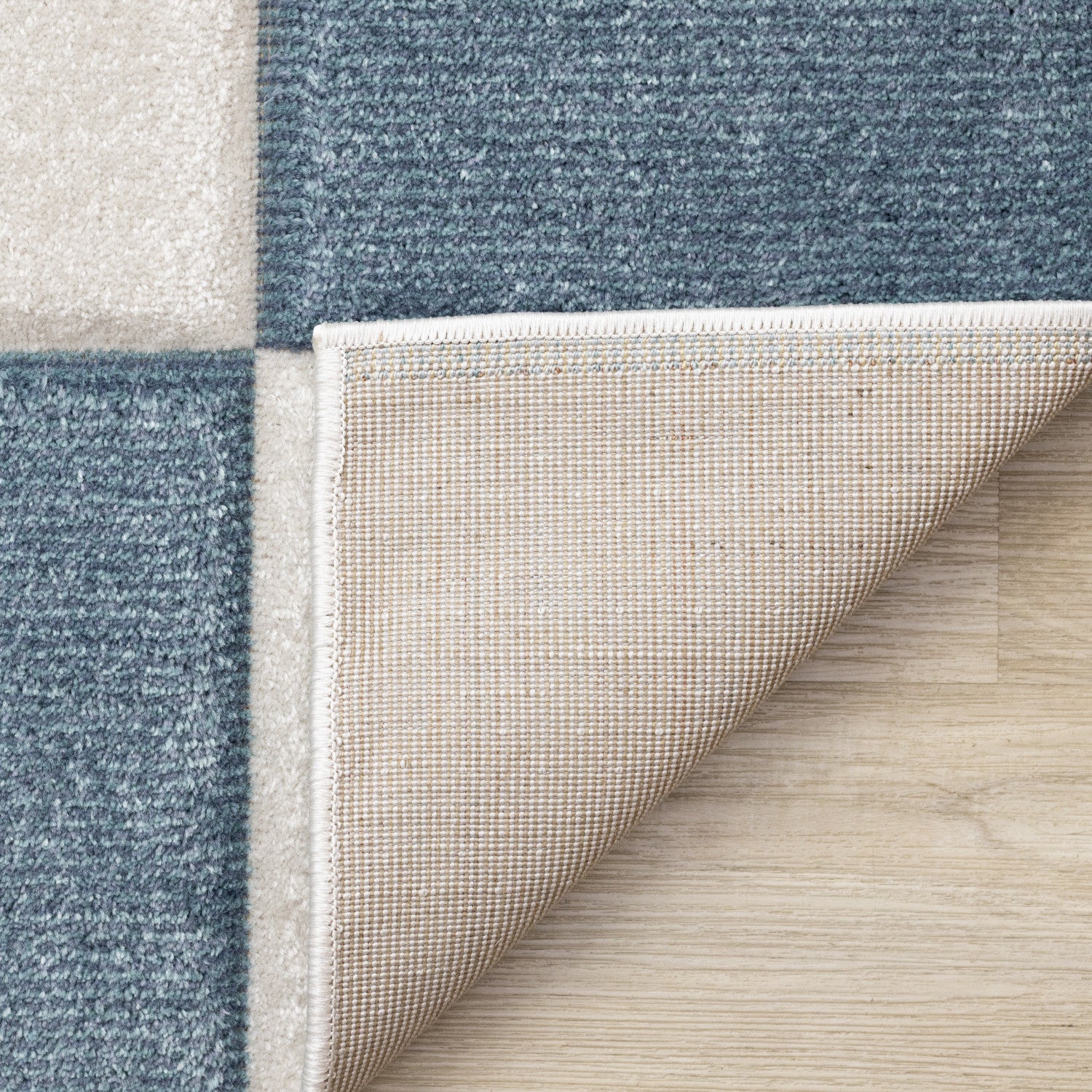 Finley Modern Geometric Area Rug - 5' X 8' - Blue/White - Image 11