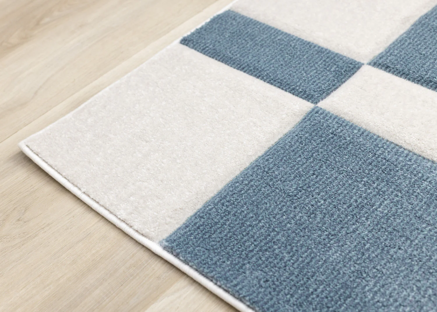 Finley Modern Geometric Area Rug - 5' X 8' - Blue/White - Image 12