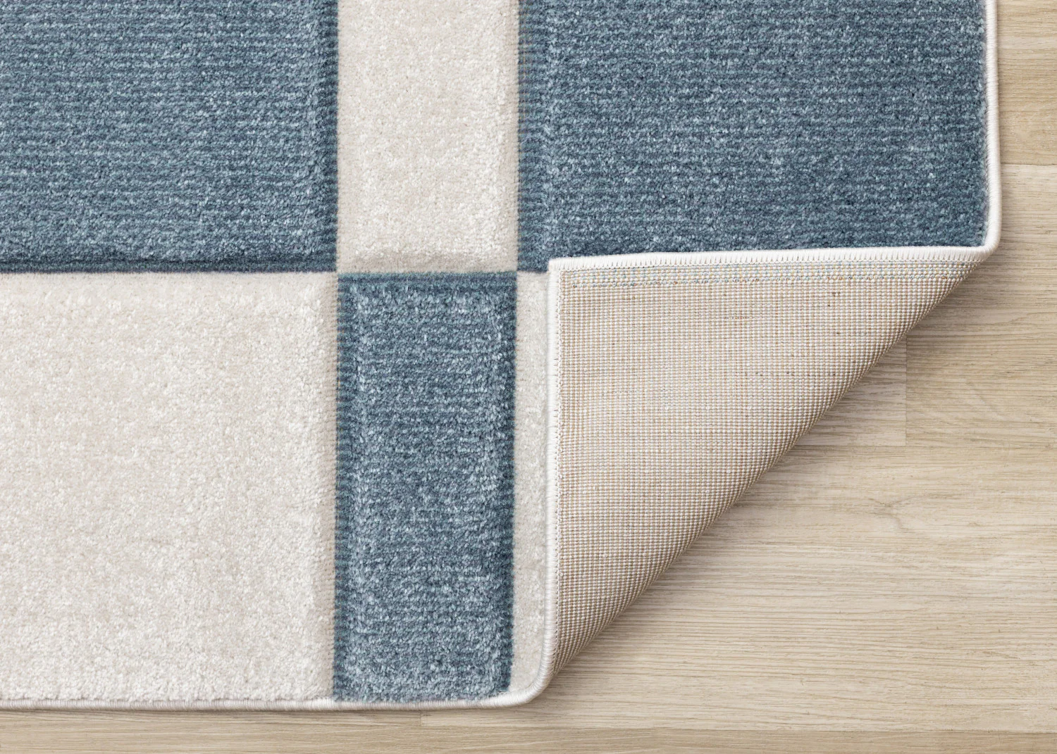 Finley Modern Geometric Area Rug - 5' X 8' - Blue/White - Image 7