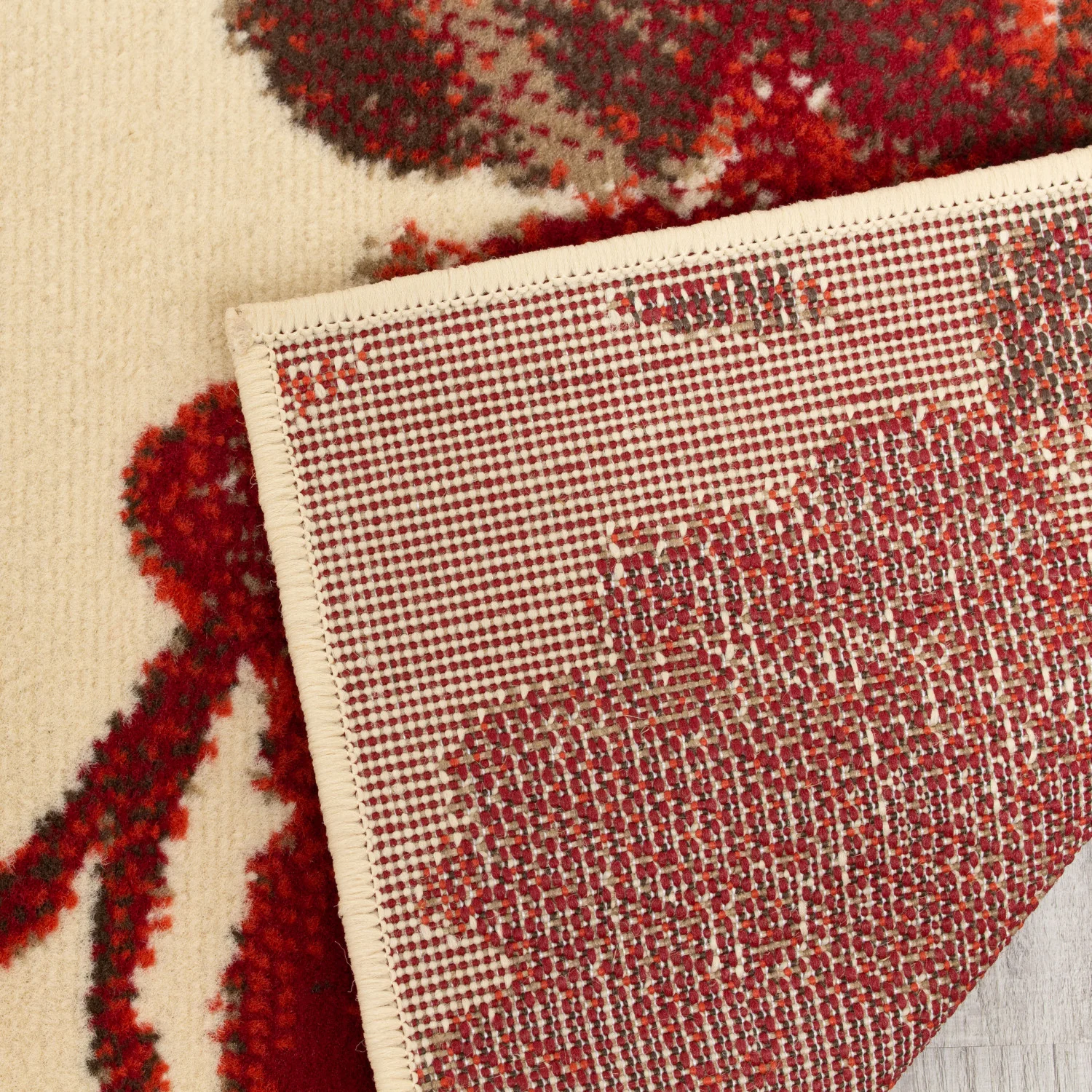 Fiona Vintage Area Rug - 5' X 7' - Cream/Red - Image 6