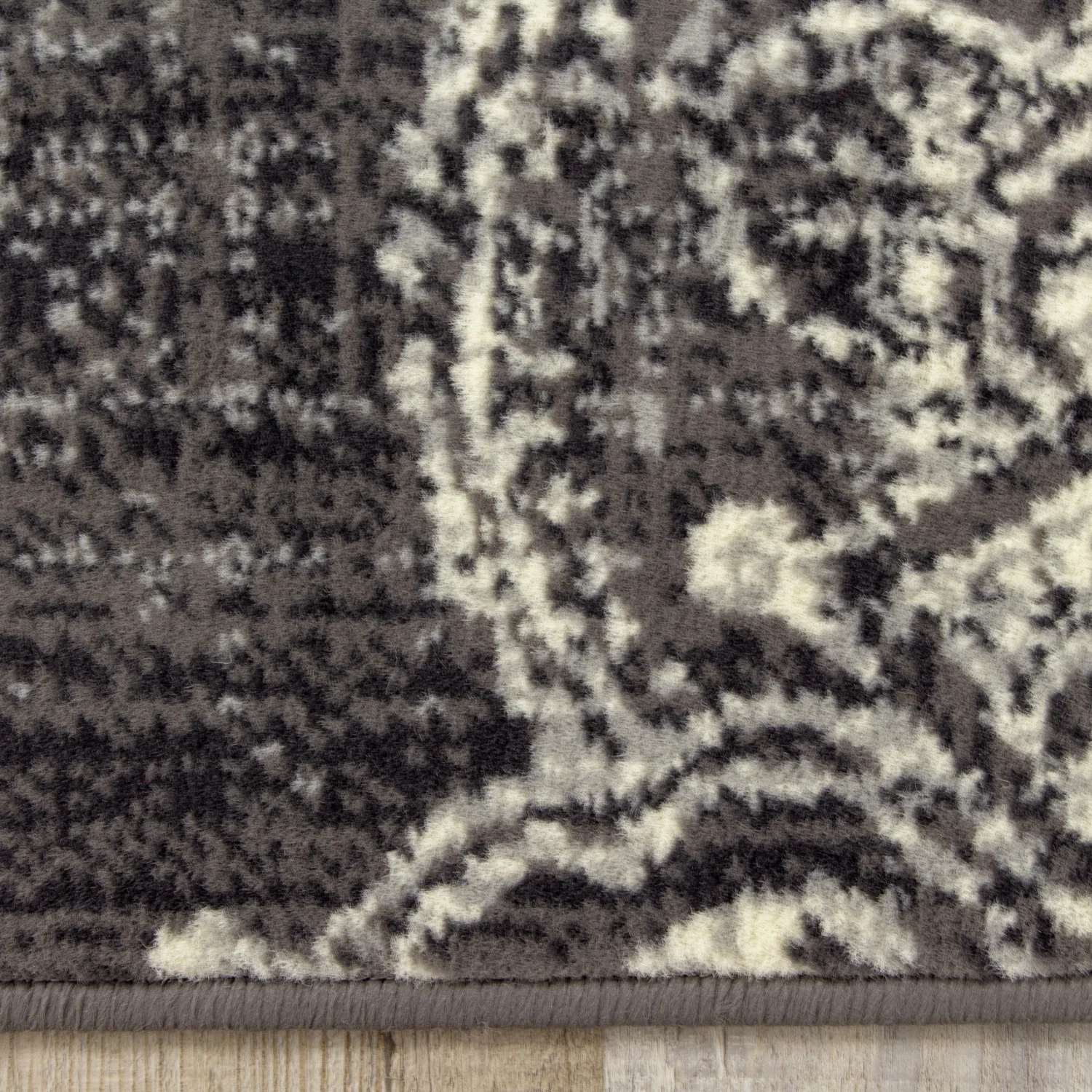 Fiona Medallion Stamps Area Rug - 8' X 10' - Grey/Cream - Image 7