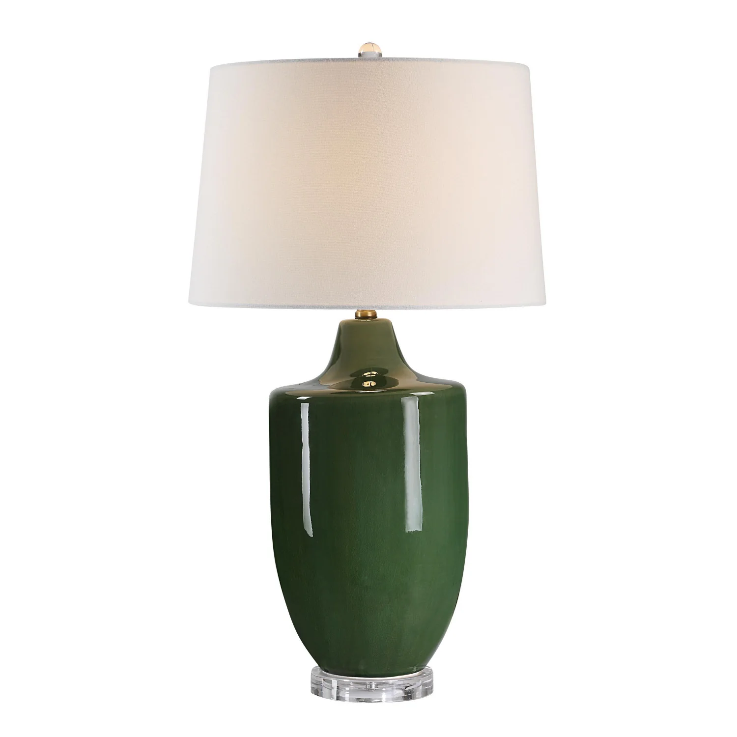 Fleur Table Lamp - Crackled Olive Green - Image 3
