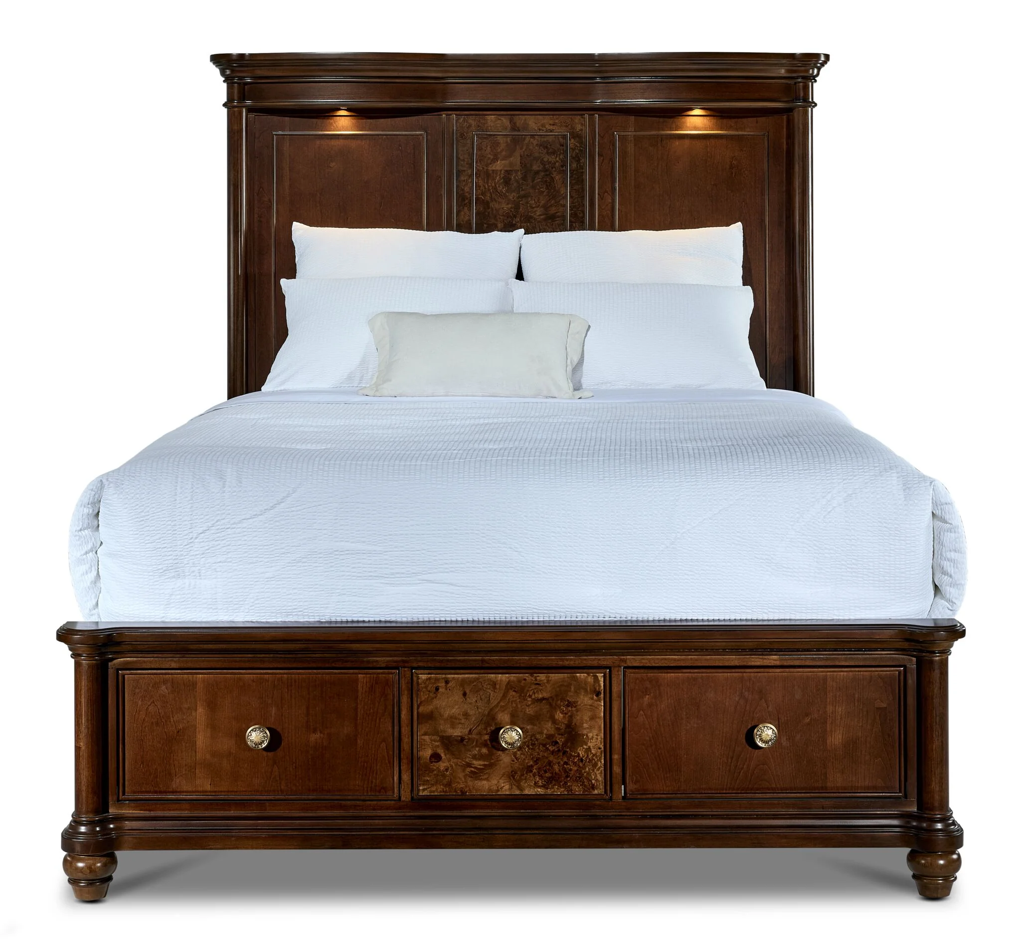 Florence 3 - Piece King Storage Bed - Brown - Image 4