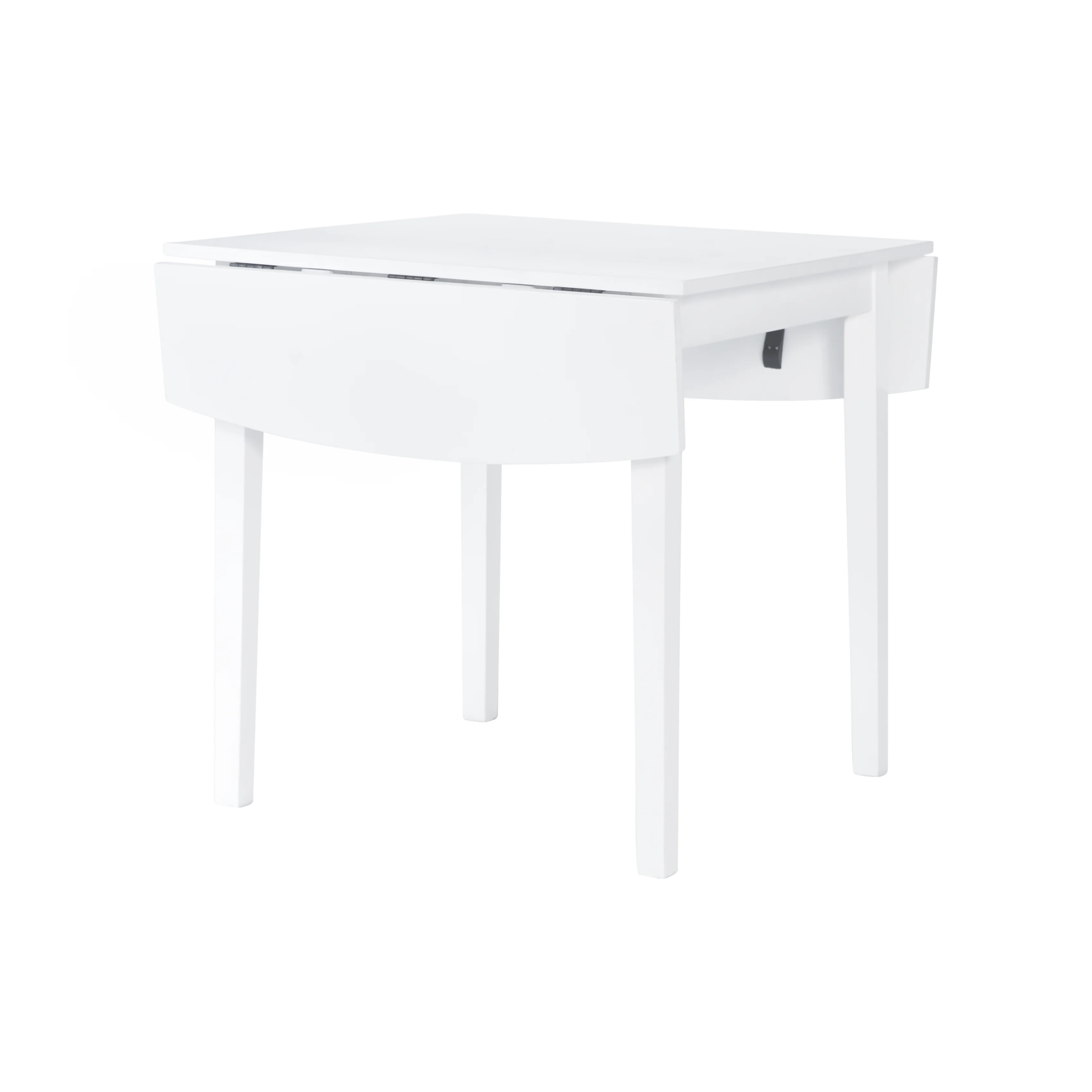 Florian Square Drop Leaf Table - White - Image 2
