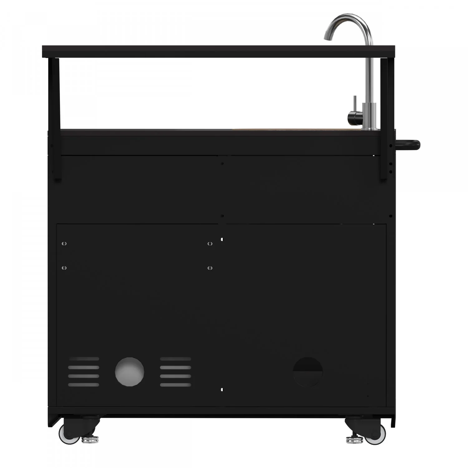 Forno All'Aperto Black Countertop Outdoor Kitchen with 62,600 BTU BBQ and Beverage Centre - FODKT2582BLK - Image 18