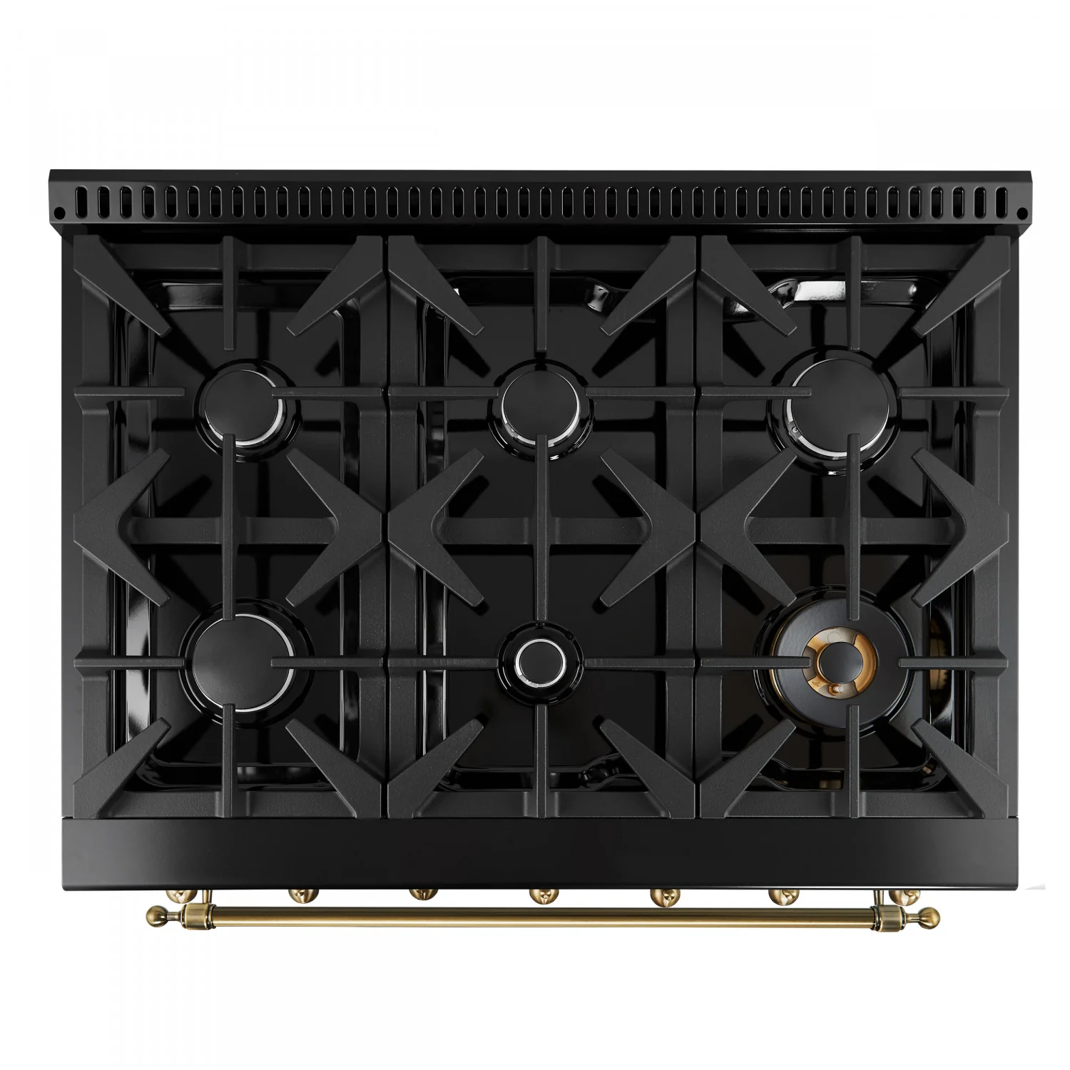 Forno Antico 36" Black Dual Fuel Range (4.5 Cu. Ft.) - FFSGS6113-36BLK - Image 3