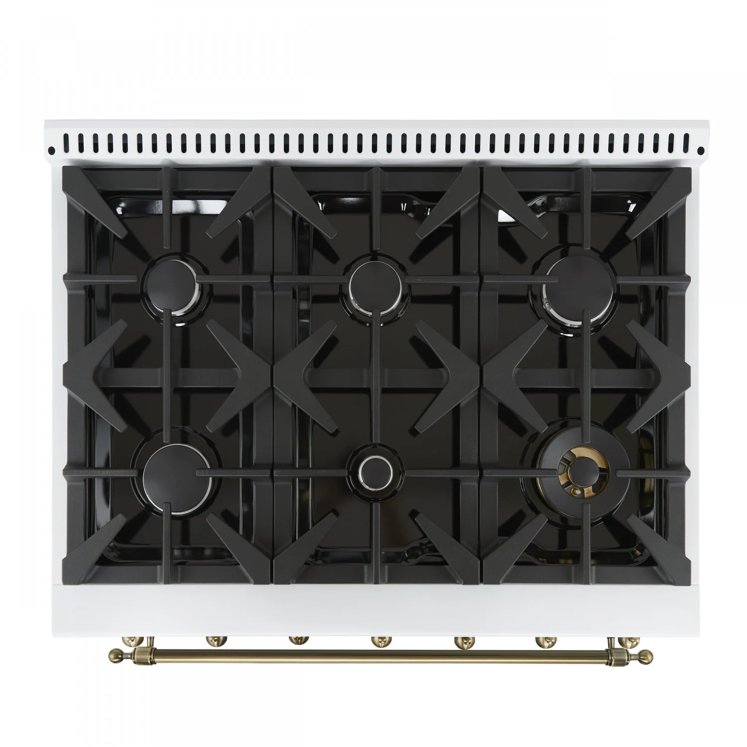 Forno Antico 36" White Dual Fuel Range (4.5 Cu. Ft.) - FFSGS6113-36WHT - Image 3