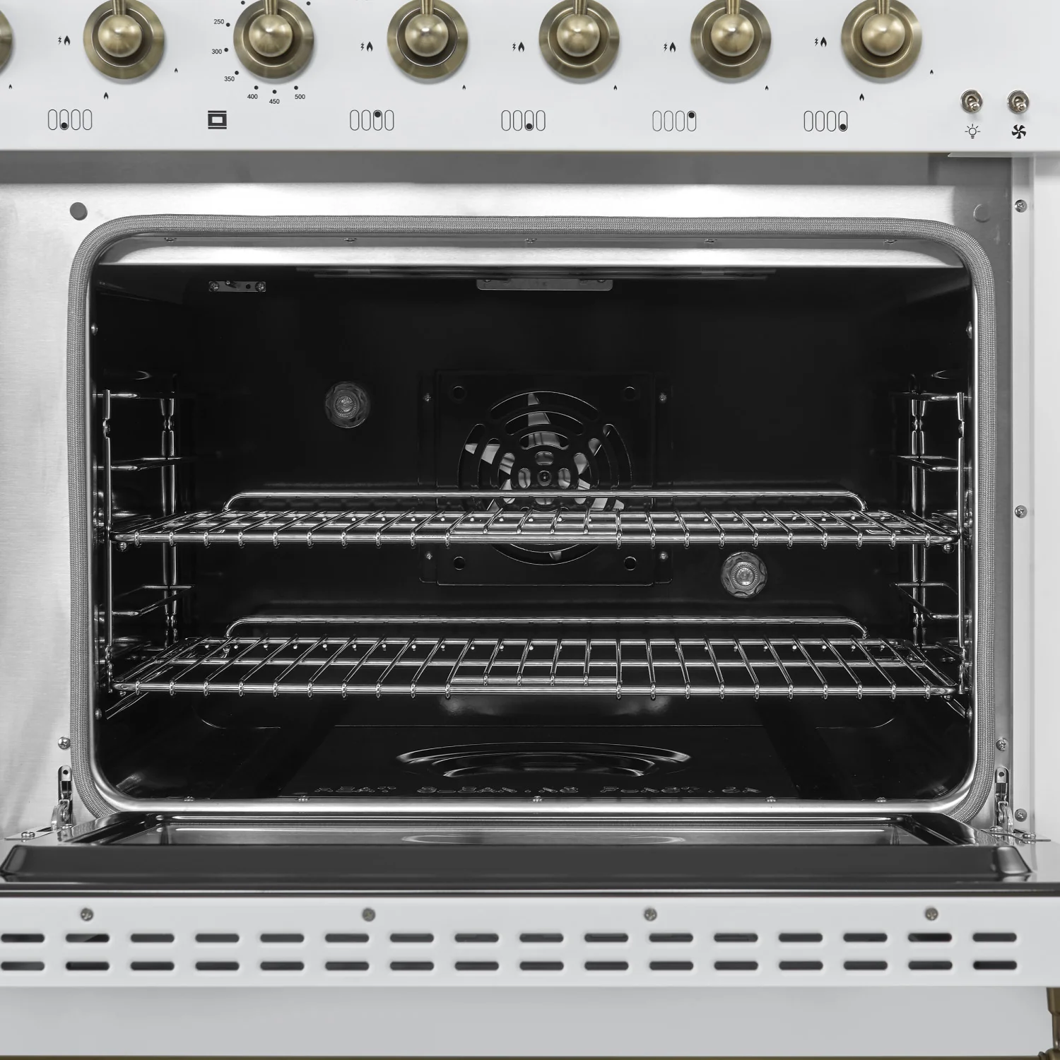 Forno Antico 48" White Freestanding Dual Fuel Double Oven Range (5.5 Cu. Ft.) - FFSGS6113-48WHT - Image 8