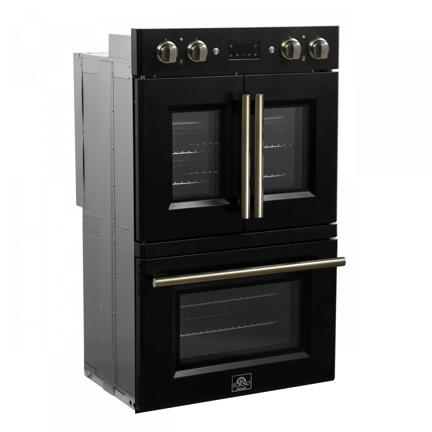 Forno Asti Black 30" French Door Double Wall Oven With Dual True Convection And Air Fry (7.36 Cu. Ft.) - FBOEL1340-30BLK - Image 4